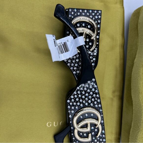 Gucci generation 53 mm rectangular sunglasses made in Italy NWT - Picture 2 of 11